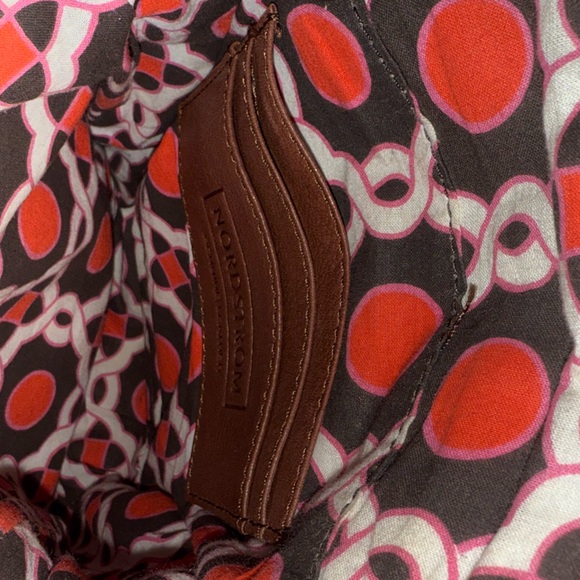 Boho Vintage Nordstrom Genuine Leather Crossbody Bag w Braided Strap Fringe EUC! - Picture 9 of 12